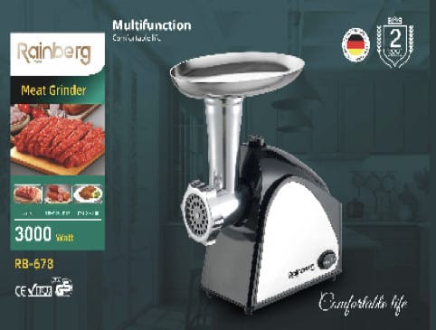 М’ясорубка Rainberg RB-678 3000W + Насадка Для Колбас – фото 3