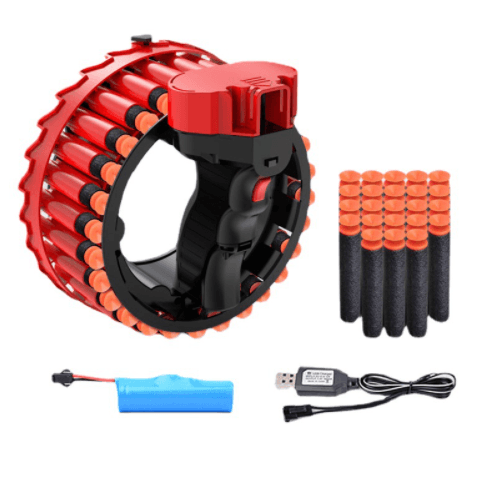 Іграшкова зброя автоматичний бластер Growler на 28 зарядів, працює від акумулятора – фото 3