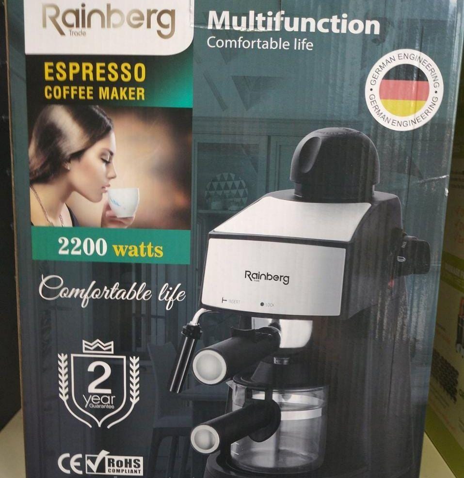 Кавоварка ріжкова Espresso Rainberg RB-8111 з капучинатором – фото 4
