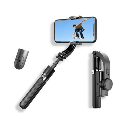 Стабілізатор телефона Gimbal L08. Штатив тримач телефона з Bluetooth пультом дистанційного керування – фото 1