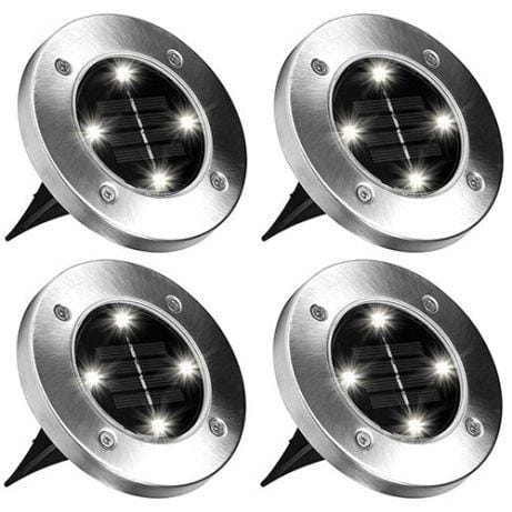 Вуличний світильник на сонячній батареї Solar Disk 8led-dm8 — садовий ліхтар – фото 6