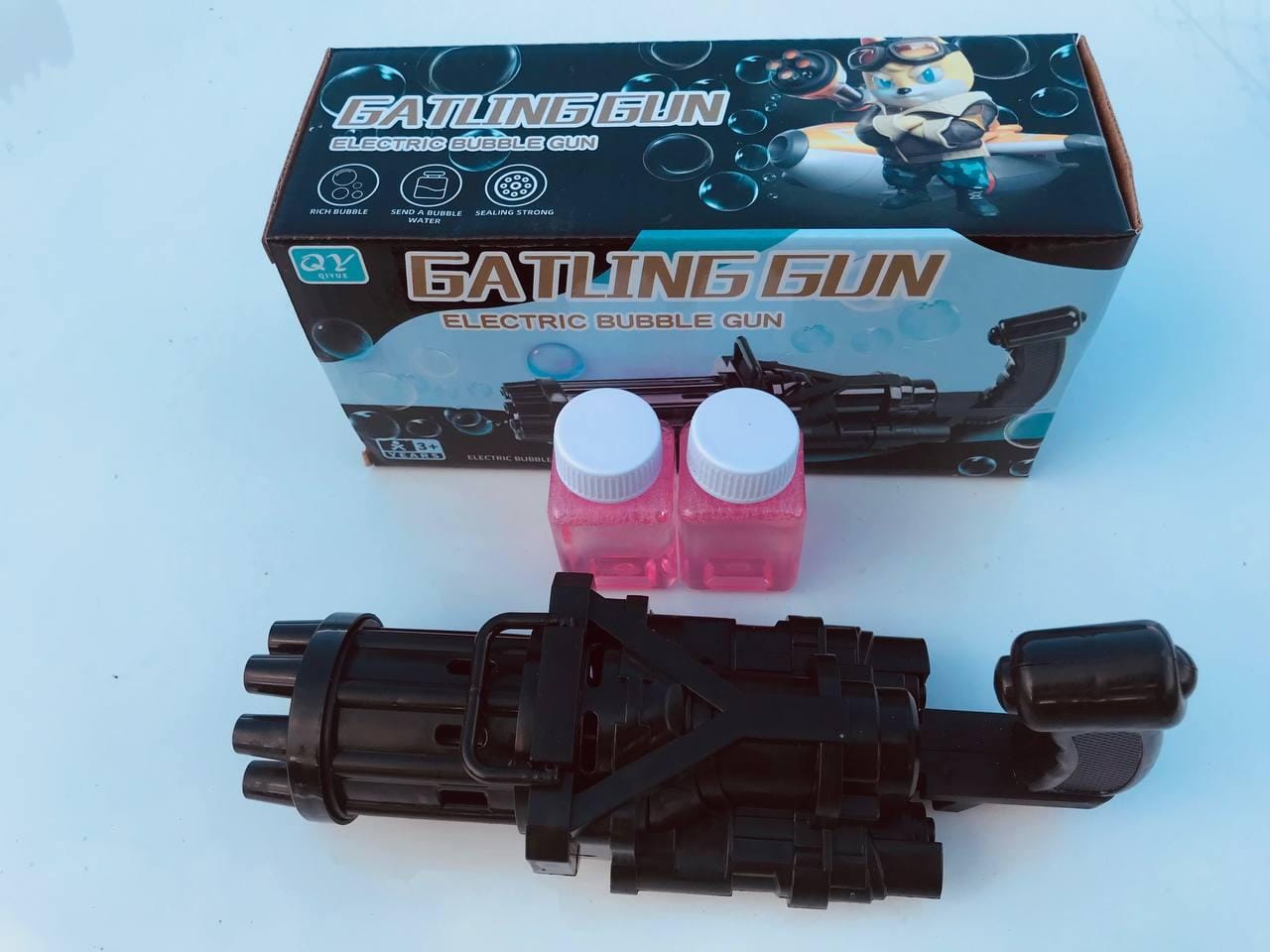 Дитячий пістолет для бульбашок Gatling, літня автоматична машина для мильних бульбашок – фото 5