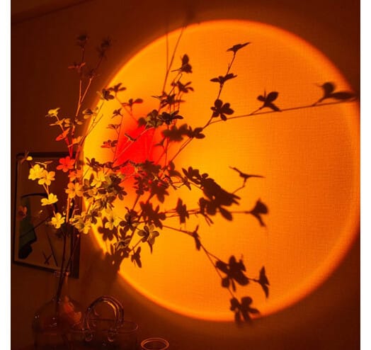 Проєкційний світильник Sunset Lamp з ефектом заходу сонця, світанку fm-23 – фото 6