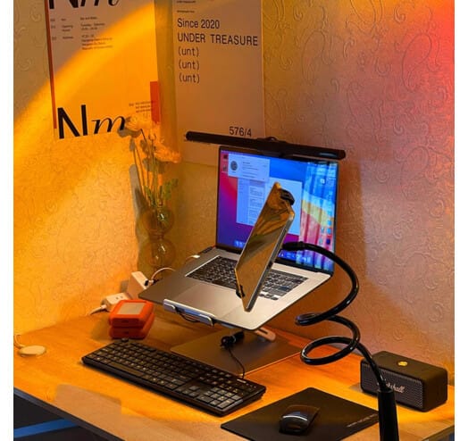 Проєкційний світильник Sunset Lamp з ефектом заходу сонця, світанку fm-23 – фото 4