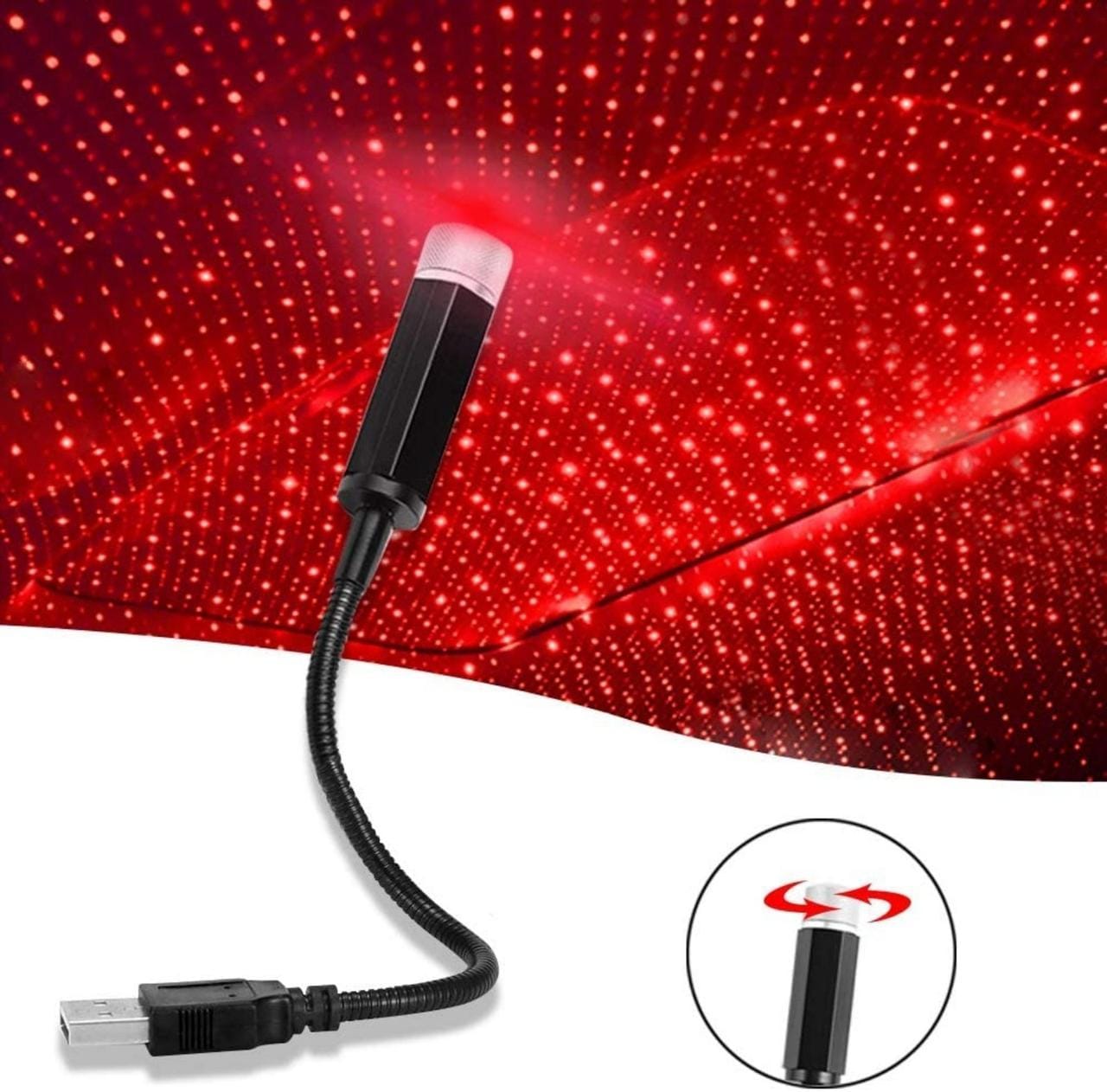 Зіркове небо в автомобіль Mini USB STAR, проєктор зоряного неба USB – фото 2