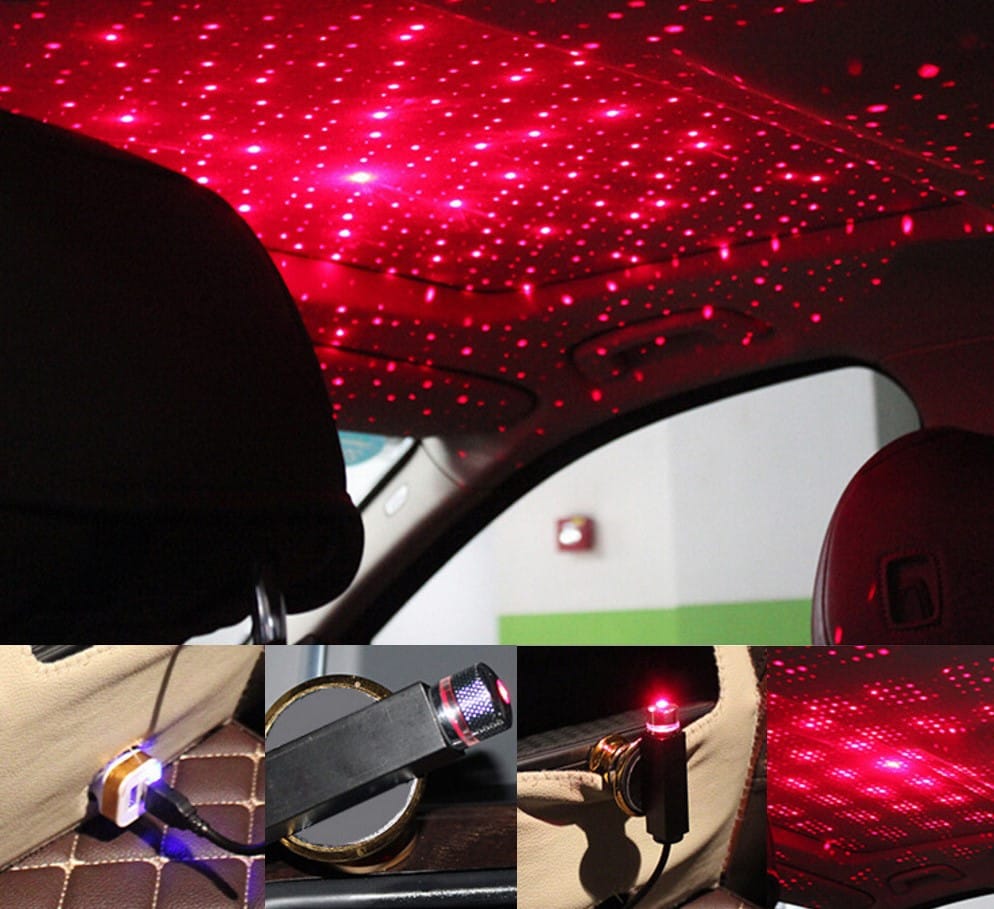 Зіркове небо в автомобіль Mini USB STAR, проєктор зоряного неба USB – фото 1