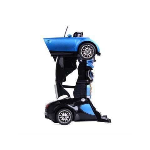 Машинка радіокерована трансформер Robot Car Bugatti Size12 СИНЯ ⁇ Робот-трансформер на радіокеруванні 1:12 – фото 3