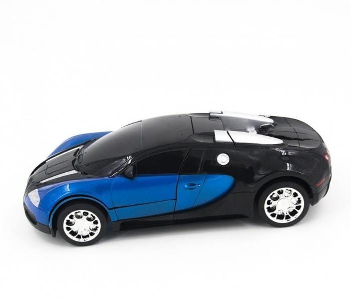 Машинка радіокерована трансформер Robot Car Bugatti Size12 СИНЯ ⁇ Робот-трансформер на радіокеруванні 1:12 – фото 4