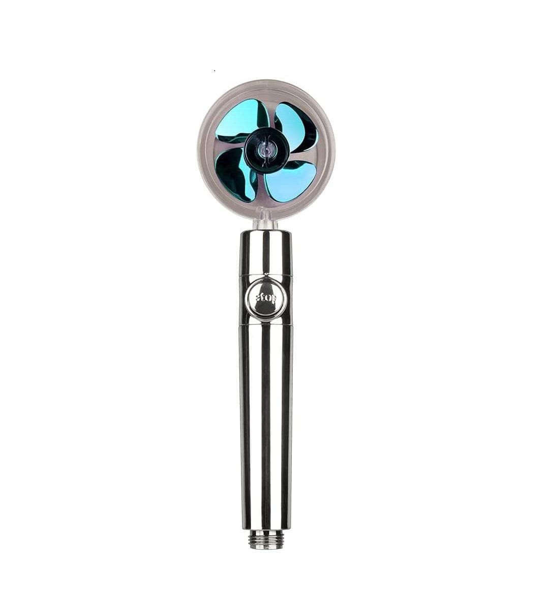 Водоощадна воронка-насадка для душу Turbocharged shower head з функцією стоп і обертанням на 360° – фото 1