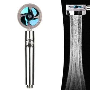 Водоощадна воронка-насадка для душу Turbocharged shower head з функцією стоп і обертанням на 360°
