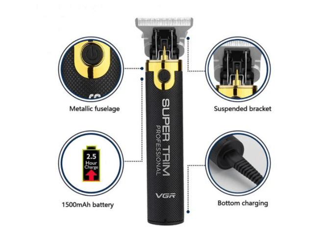 Професійна бездротова машинка для стриження волосся VGR V-082 машинка для волосся бороди – фото 3