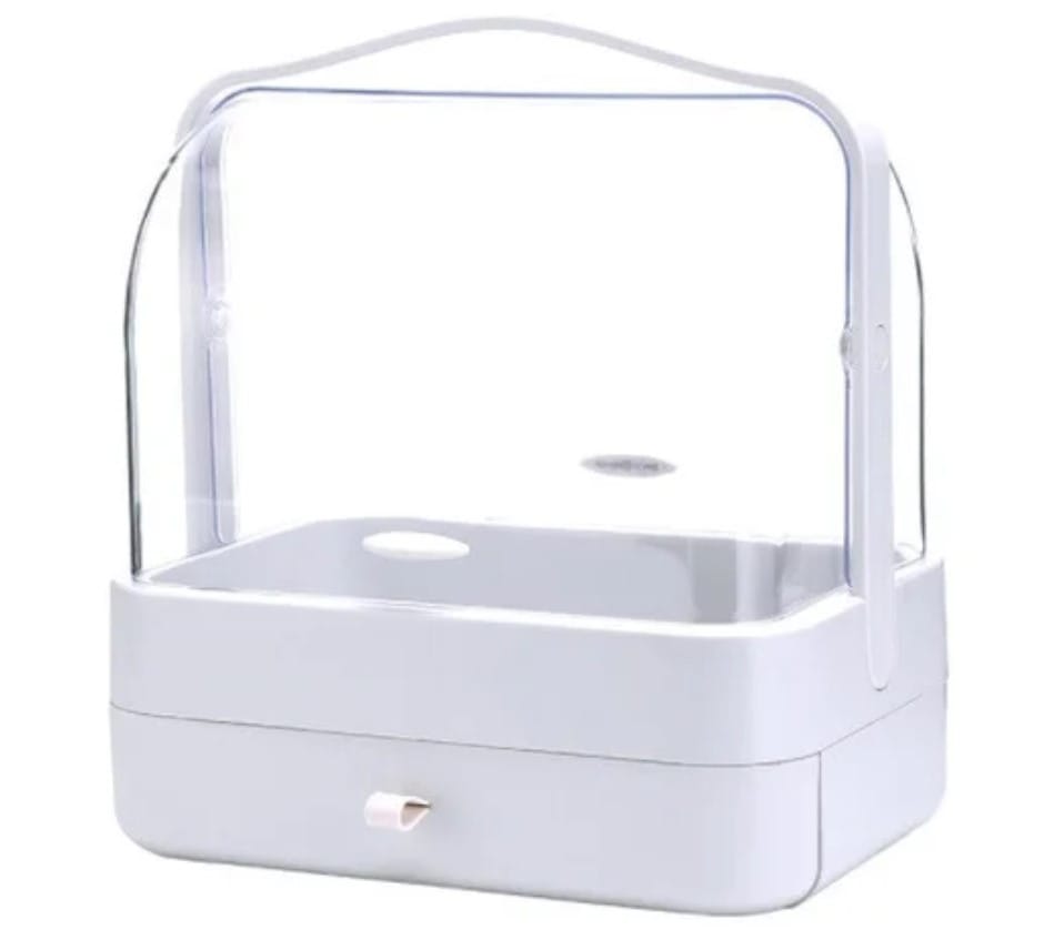 Органайзер для косметики 2 секции (розовий) YM206 Single Drawer | Косметический органайзер – фото 1