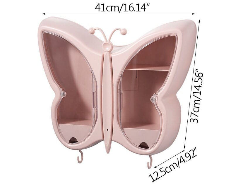 Органайзер-полиця для косметики “Метелик” (Рожевий) (W-32) – фото 2