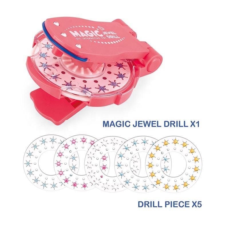 Magic Jewel Drill Diy Інтерактивна зачіска для дівчаток Краса Play Set Toy Braider Kits Make Up Girl – фото 3