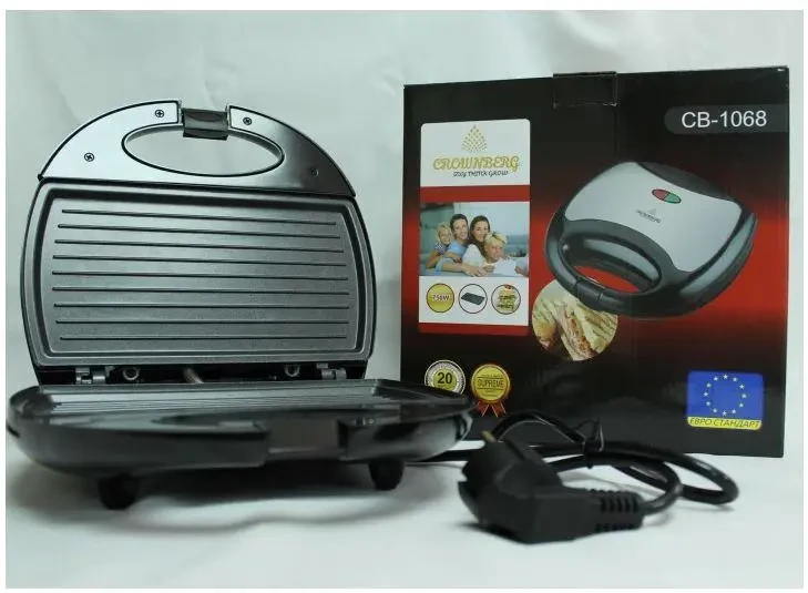 Сендвічниця-гриль бутербродниця Crownberg CB-1068 750W – фото 4