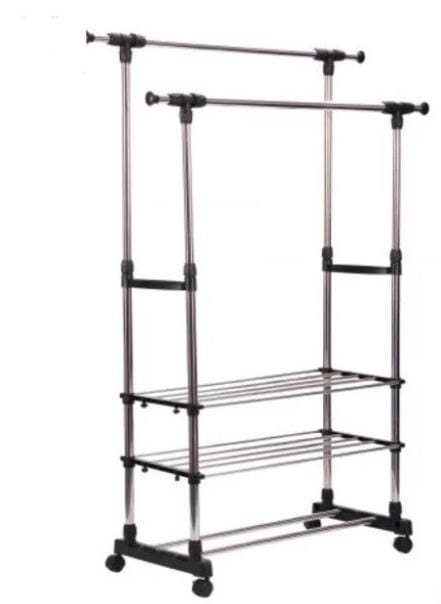 Вішалка-стійка для одягу та взуття Triple Stand Hanger – фото 1