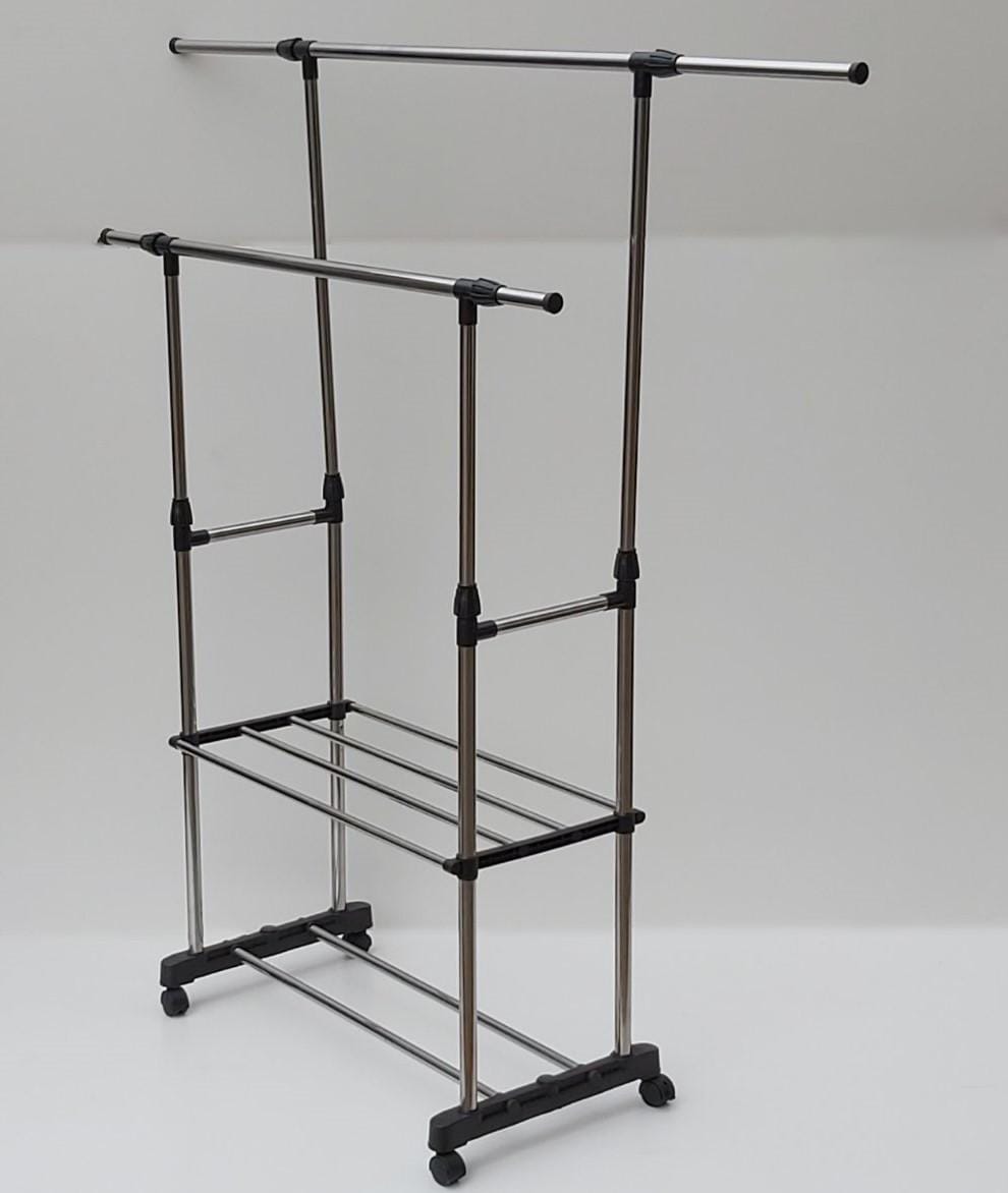 Вішалка-стійка для одягу та взуття Triple Stand Hanger – фото 4