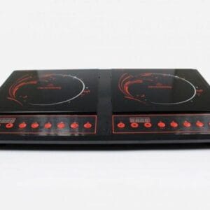 Двокомфоркова настільна інфрачервона електроплита Crownberg CB-1330 на 2000 Вт