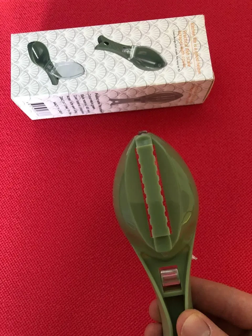 Рибочищення, прилад для чищення риби Fish Scale Scraper with Cover – фото 5