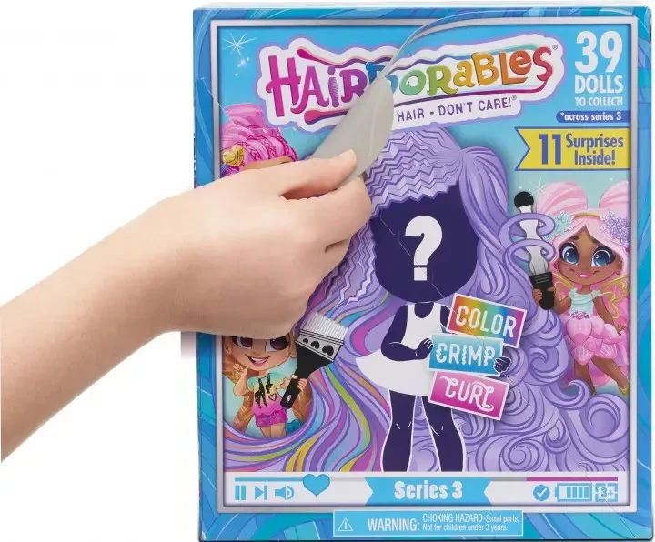 Іграшка лялька Hairdorables Dolls серія 3 з аксесуарами Лялька в коробці лялька з довгим волоссям – фото 3
