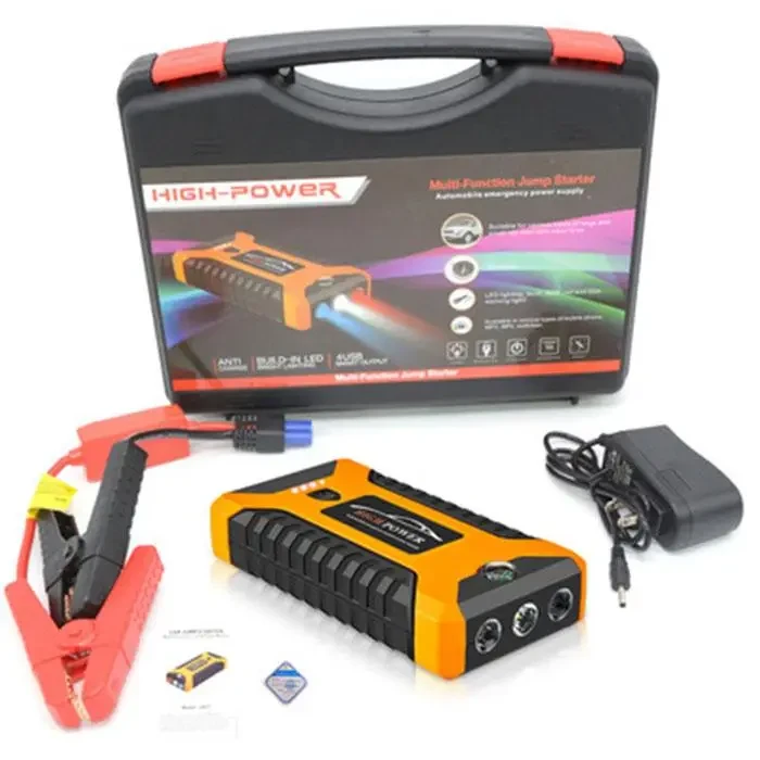 Пускозарядний автомобільний пристрій Jumpstarter 27JX 12В/2А з акумулятором на 99800mAh і ліхтарем ANS К – фото 1