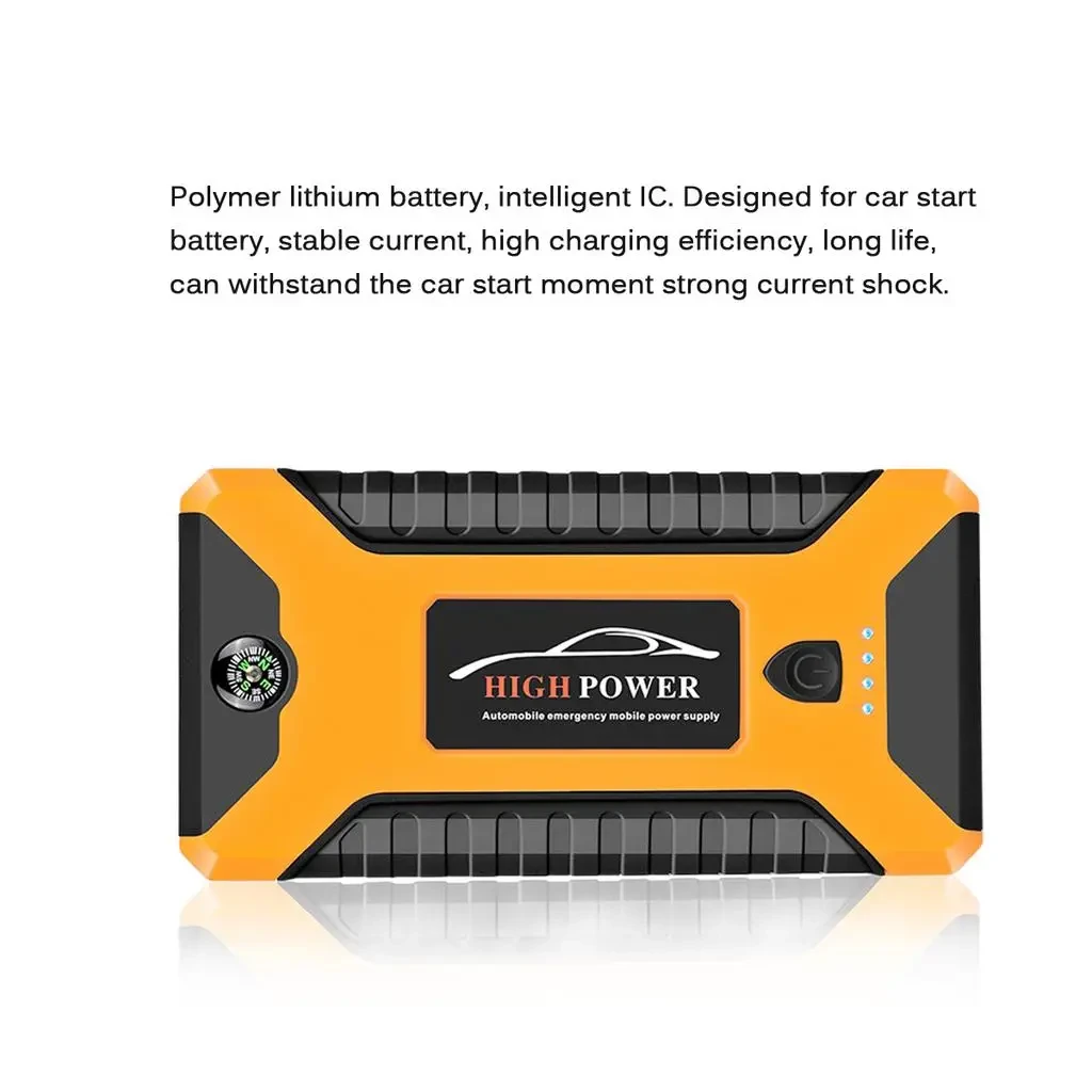 Пускозарядний автомобільний пристрій Jumpstarter 27JX 12В/2А з акумулятором на 99800mAh і ліхтарем ANS К – фото 3