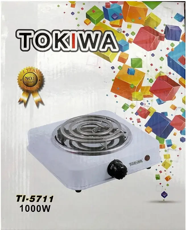Плита електрична одноконфоркова спіральна Hot Plate Tokiwa Tl5711 (1000W 220V/50Hz) – фото 2