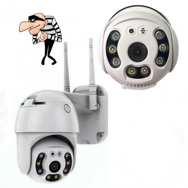 Поворотна вулична IP-камера відеоспостереження PTZ WiFi xm 2mp з віддаленим доступом – фото 1