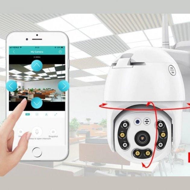 Поворотна вулична IP-камера відеоспостереження PTZ WiFi xm 2mp з віддаленим доступом – фото 5