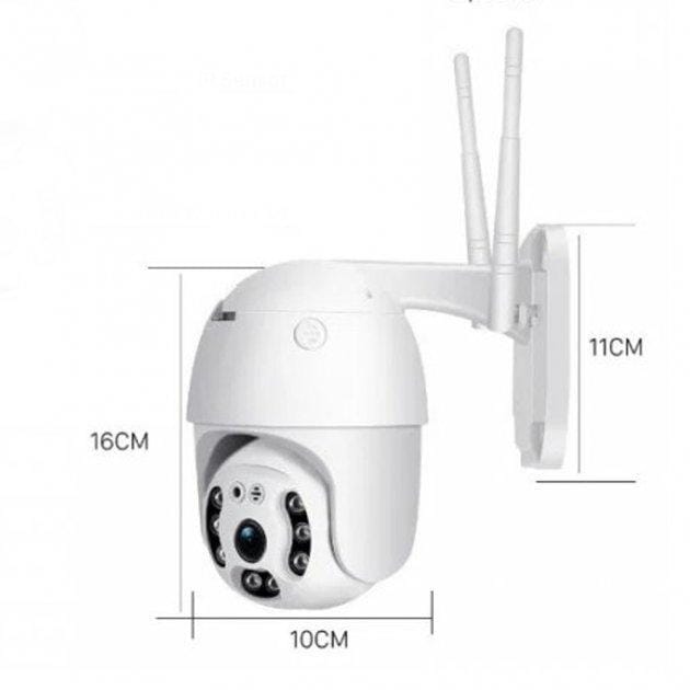 Поворотна вулична IP-камера відеоспостереження PTZ WiFi xm 2mp з віддаленим доступом – фото 7