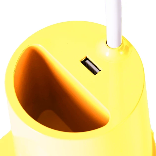 Лампа настільна DESKTOP LAMP EL-2176 з функцією Powebank 1200mAh, тримачем телефона жовта – фото 9