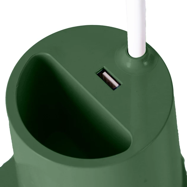 Лампа настільна на гнучкій ніжці DESKTOP LAMP EL-2176 зелена з функцією Powebank 1200mAh – фото 2