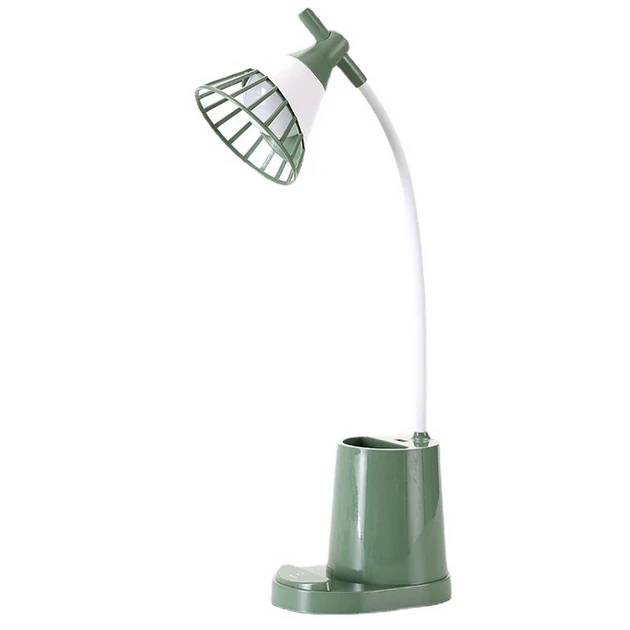 Лампа настільна на гнучкій ніжці DESKTOP LAMP EL-2176 зелена з функцією Powebank 1200mAh – фото 1