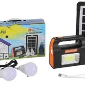Сонячна зарядна станція + LED ліхтар Junai JA-2007 з лампочками + Power Bank
