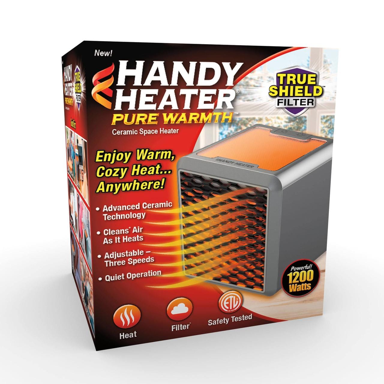 Великий Керамічний нагрівач Heater Pure Warmth 1500W – фото 3