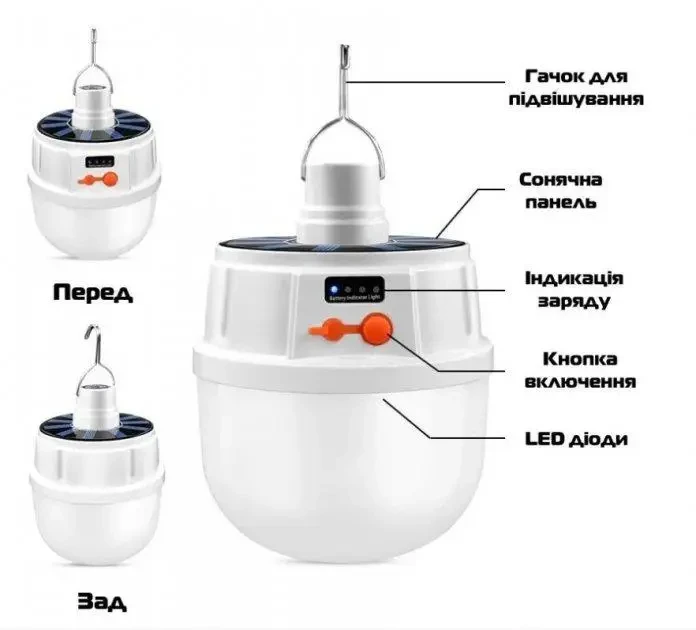 Лампа діодна для кемпінгу micro USB Bailong BL-2022 – фото 2
