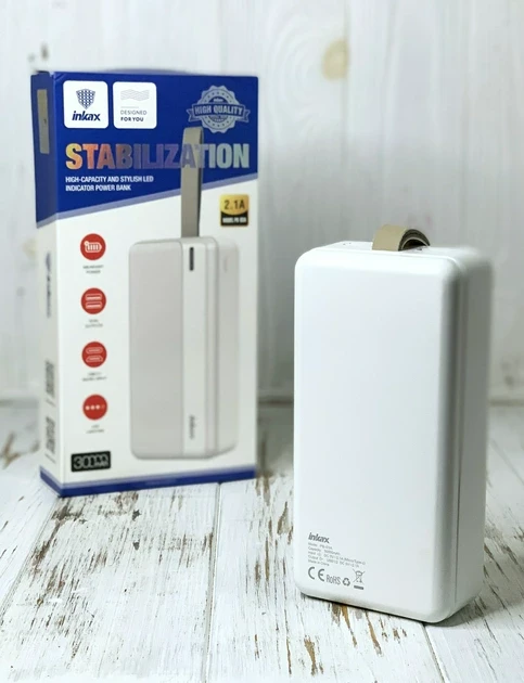 Потужний Power Bank Inkax PB-03A 30000mAh – фото 1