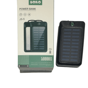 Повербанк із сонячною панеллю (power bank) 50000mAh (2400mAh) Boro JS-5
