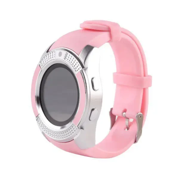 Годинник Smart watch V8 рожевий з камерою і sim-карткою – фото 2