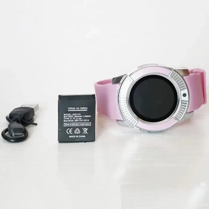 Годинник Smart watch V8 рожевий з камерою і sim-карткою – фото 4
