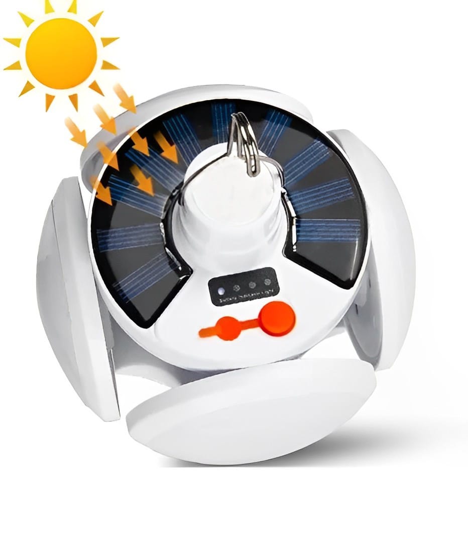 Ліхтар-лампа акумуляторна BL 2029 + SOLAR на сонячній батареї з USB зарядкою – фото 2