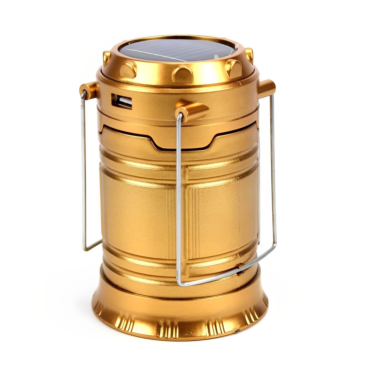 Ліхтар для кемпінгу із сонячною панеллю BL-5800 Золото – фото 2