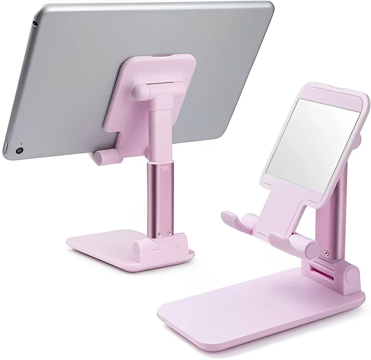 Настільна підставка тримач для телефона планшета Folding desktop phone stand Рожева – фото 1
