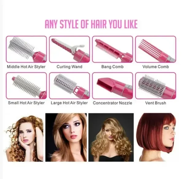Стайлер 10 в 1 Hair Styler 87010 багатофункціональний фен – фото 8