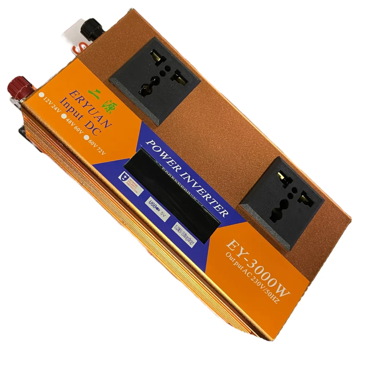 Перетворювач SMART з 12V/24V на 220 V ( 3000 W) з LCD-дисплеєм інвертор постійного струму – фото 4