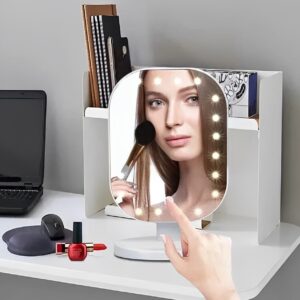 Дзеркало для макіяжу з LED-підсвіткою Cosmetie Mirror HH071 20LED DL133