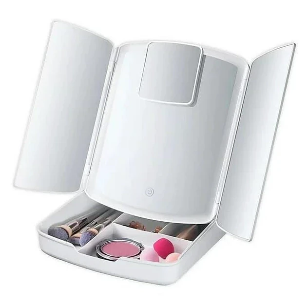 Настільне дзеркало для макіяжу Large LED Mirror “My Foldaway Lighted Makeup Mirror” – фото 4