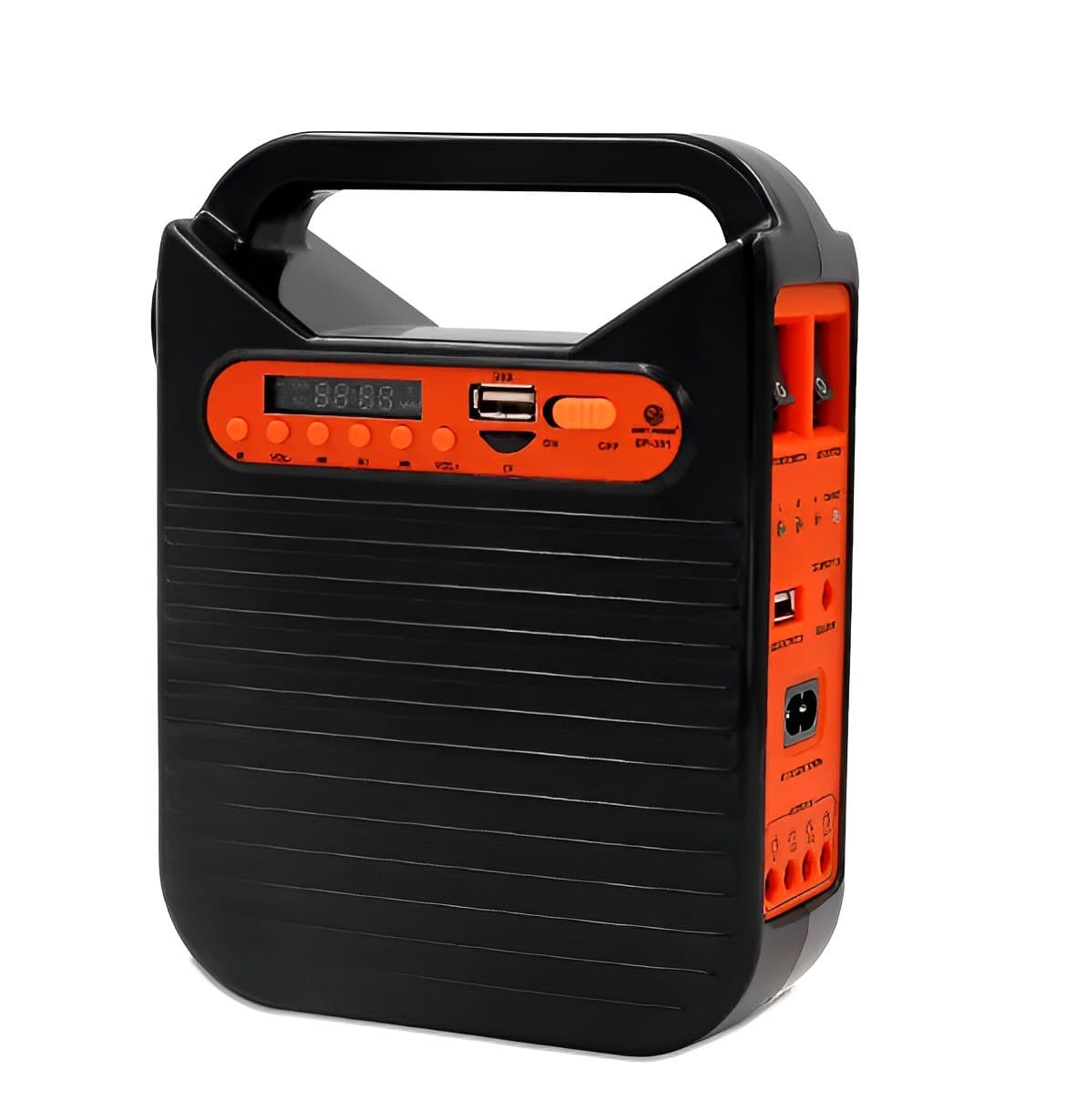 Ліхтар-Power Bank EP-391bt радіо-блютуз із сонячною панеллю + лампочки 3 шт. – фото 1