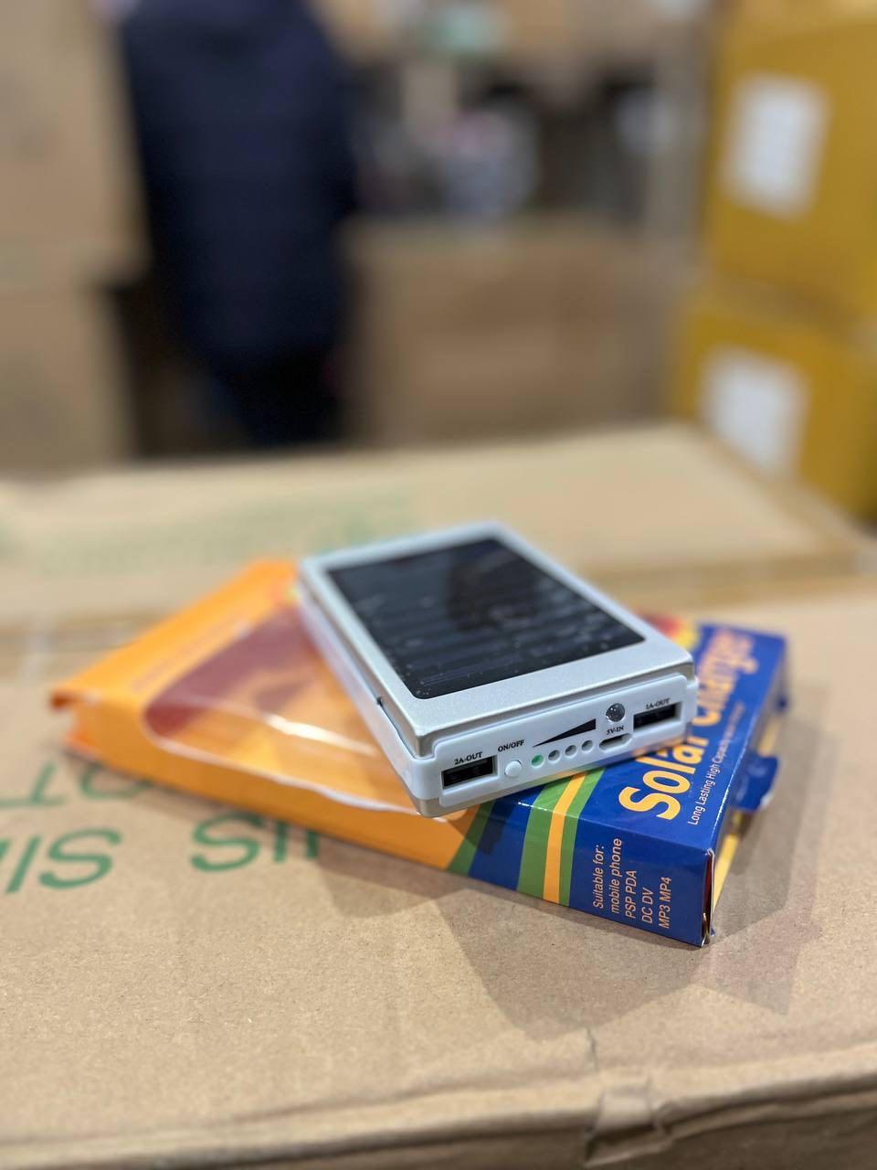 Power Bank 30000Mah акумулятор для телефона заряджання від сонця із сонячною батареєю – фото 4