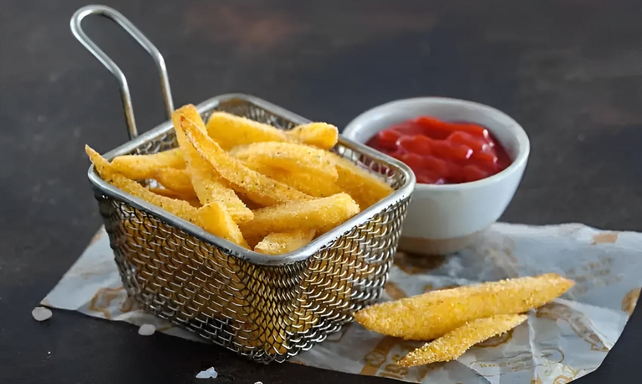 Пристрій для нарізування картоплі фрі Lot de coupe legumes розмір 10х13х8 см, пластик/неіржавка сталь – фото 5